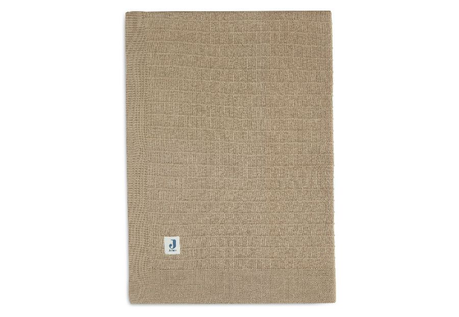 Deken Jollein, geschikt voor babybed 60x120/babybed 70x140 | Pure Knit biscuit