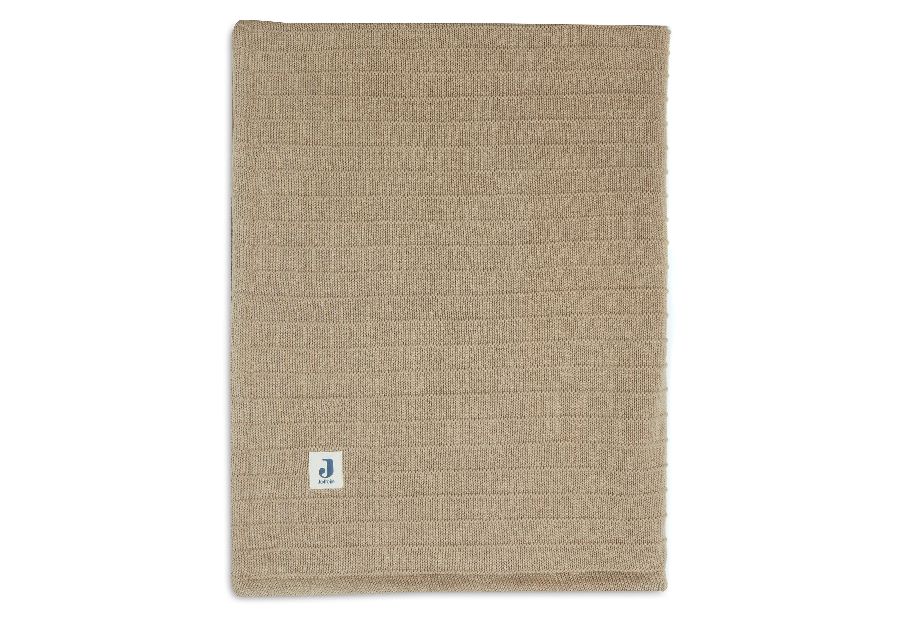 Deken Jollein, geschikt voor babybed 60x120/babybed 70x140 | Pure Knit biscuit