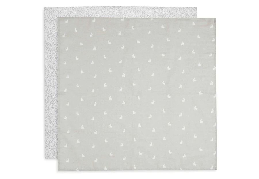 Tetra doek Jollein Small | Dotted nougat/Rabbit nougat