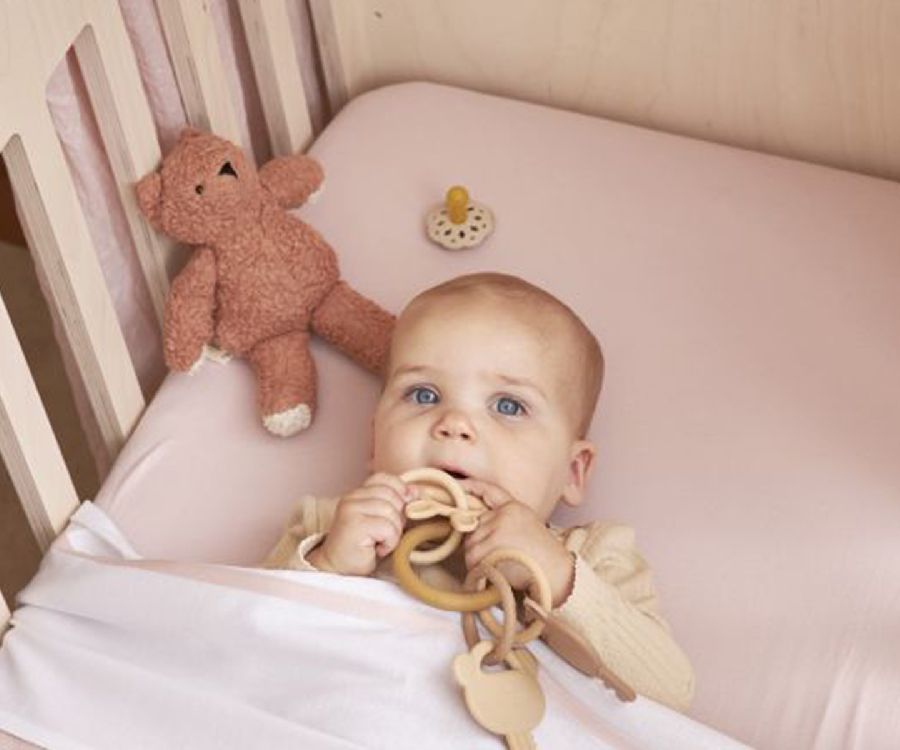 Hoeslaken Meyco Baby, geschikt voor babybed 70x140