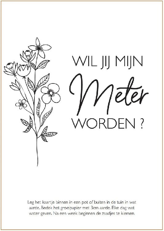 Wenskaart MINIMOU, Wishes in a tube with seeded paper, geschenkkaart | Let love grow