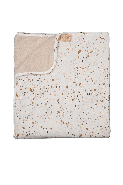 Deken Pericles, geschikt voor babybed 60x120/babybed 70x140 | Sprinkles taupe