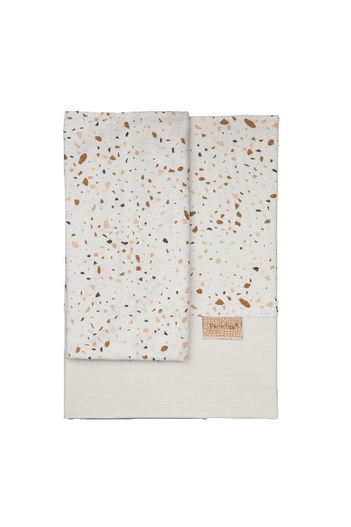 Laken Pericles, geschikt voor babybed 60x120/babybed 70x140 | Sprinkles taupe