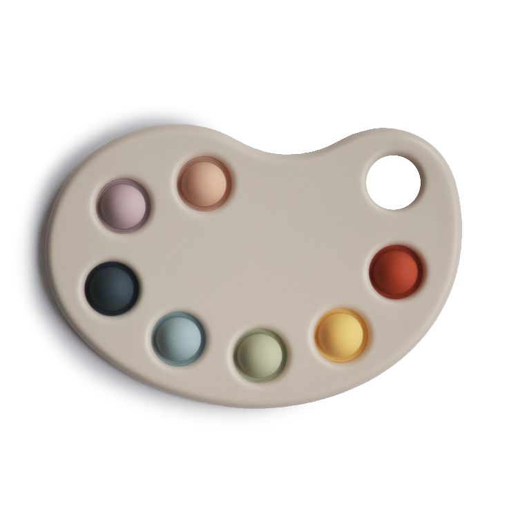 Educatief speelgoed Mushie Press toy paint palette