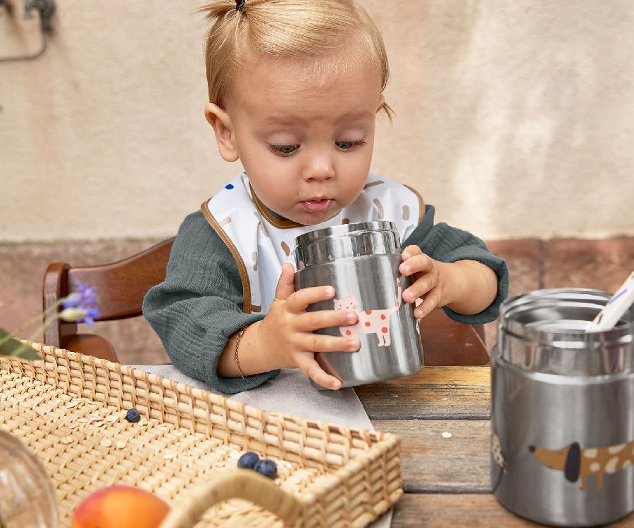 Thermos pot / food jar Laessig Food Jar | Little Mateys spicey orange