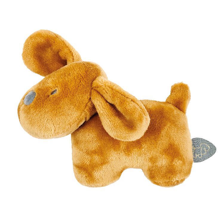 Knuffel Nattou Rattle Dog Flannel, pluche knuffel | Charlie