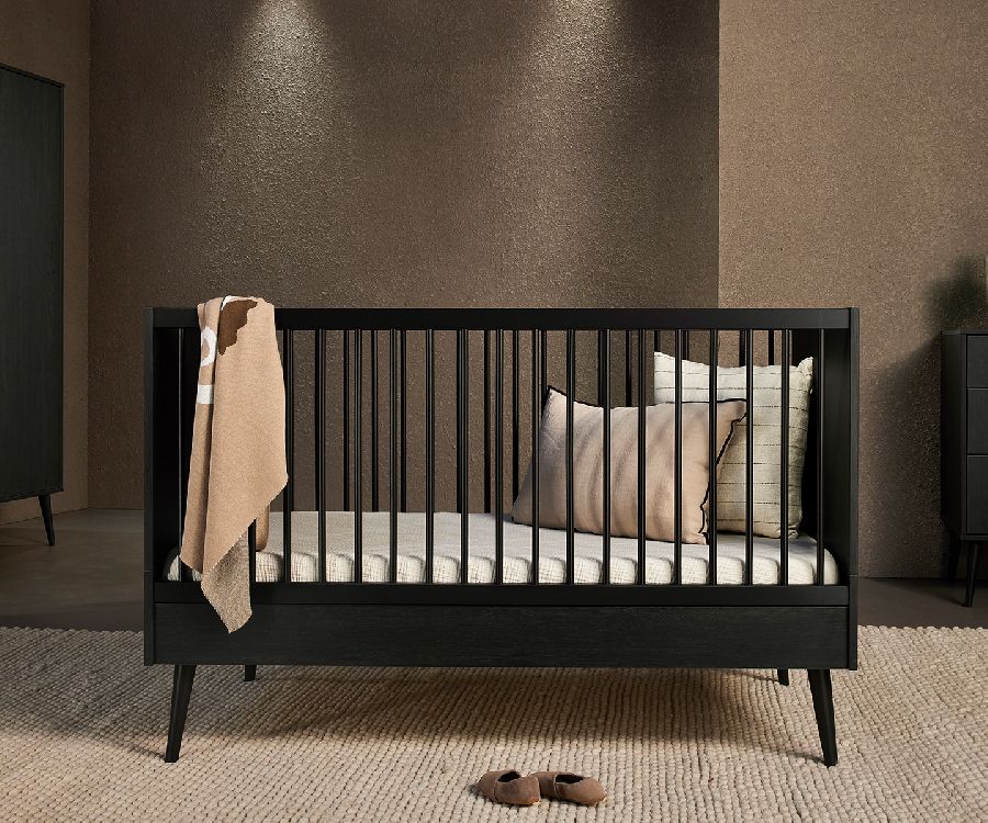 Bed Quax, Cocoon Eboni, Cocoon Eboni 70x140 omvb, babybed omvormbaar tot juniorbed