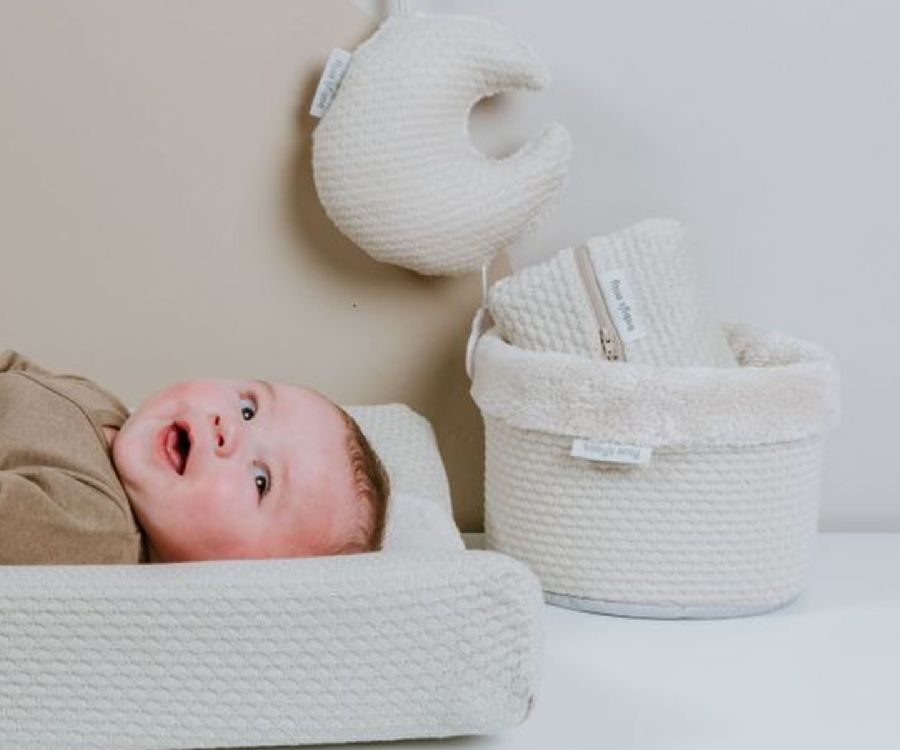 Verzorgingsmand Baby's Only Commodemandje | Sky warm linen