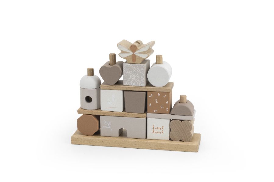 Blokken LABEL LABEL Stacking Blocks House