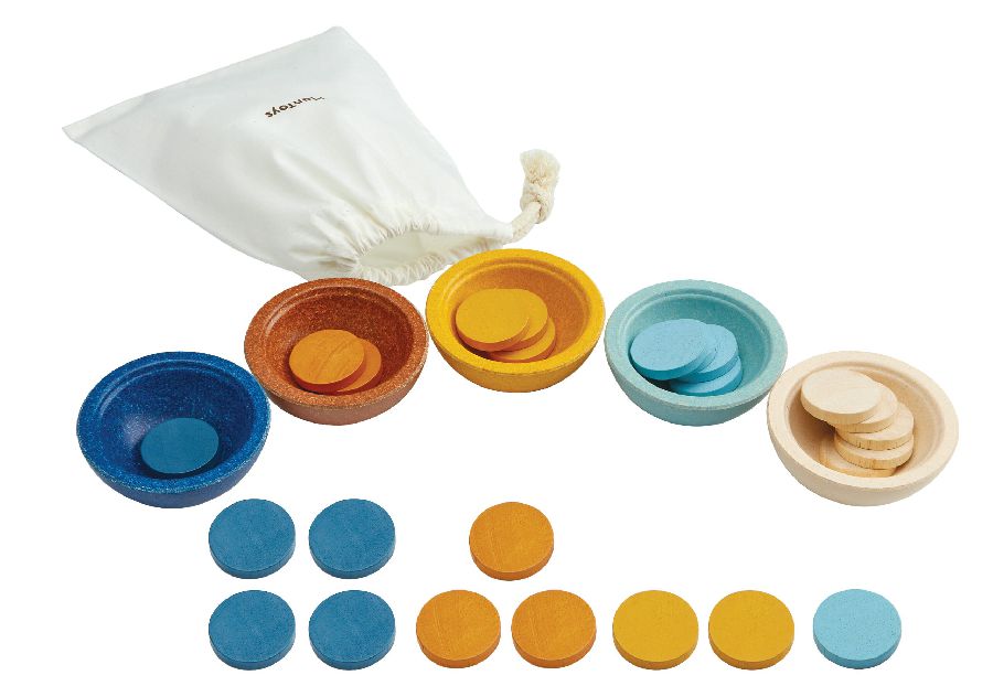 Sorteervormen Plan Toys Sort & Count Cups