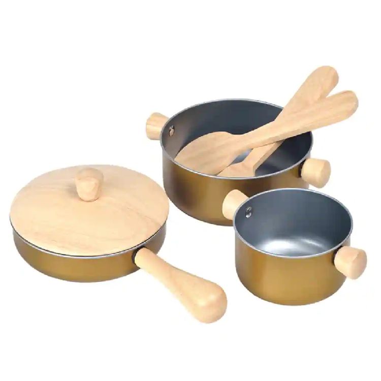 Keuken/huishoudgerei Plan Toys Cooking Utensils