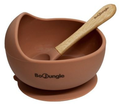 Bord BoJungle B-Suction Bowl Silicone & Spoon, kom