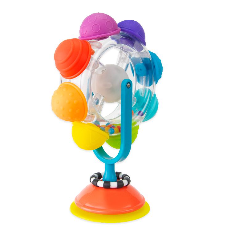 Speelgoed voor de eetstoel Sassy Light-up rainbow reel | Tray Toys