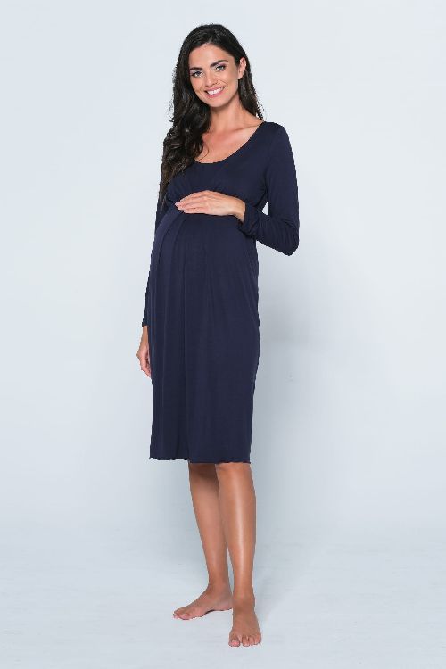 Nachtkledij Cool Mama Classic Longsleeve Night Dress, slaapkleed