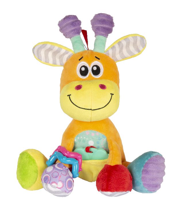 Knuffel PLAYGRO Discovery Friend Giraffe, interactieve knuffel