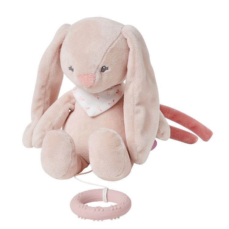 Knuffel Nattou Mini Musical Pomme the bunny, muziektrekker | Alice & Pomme