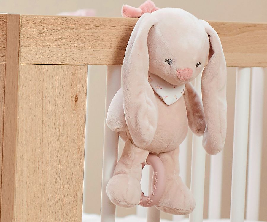 Knuffel Nattou Mini Musical Pomme the bunny, muziektrekker | Alice & Pomme