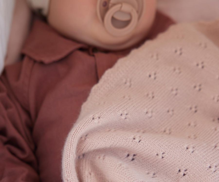 Deken Elodie Details Pointelle blanket, geschikt voor wieg/draagmand/park