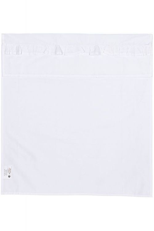 Laken Meyco Baby, geschikt voor wieg/draagmand/park | Ruffle white