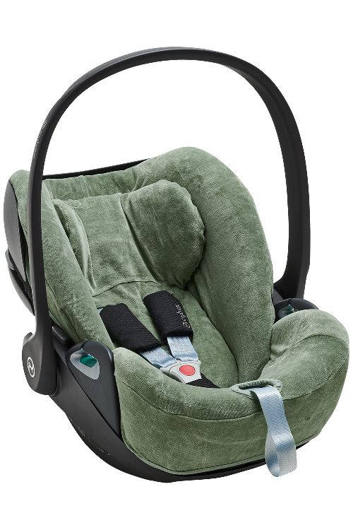 Autostoel hoes Meyco Baby, geschikt voor Cybex Cloud Z2 i-Size/Cloud Z2 i-Size Plus | Velvet forest green