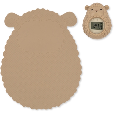 Antislip badmat Konges Slojd Silicone bath mat & thermometer sheep, badmat