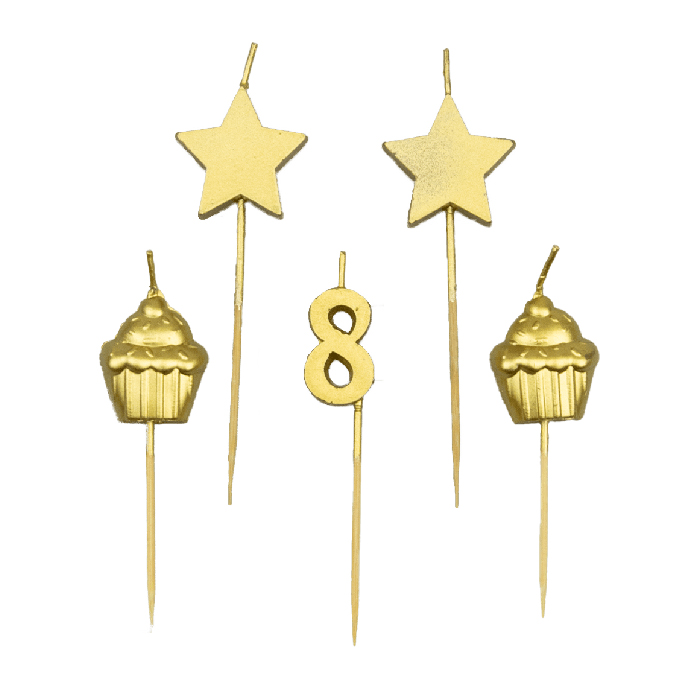 Feestartikelen PD Party Party Cake Candles - 8 Years, kaars