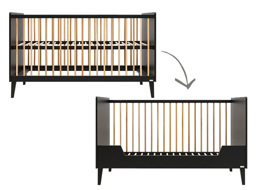 Bed Bopita, Xem, Xem 70x140 omvb, babybed omvormbaar tot bedbank | ToiToiKids