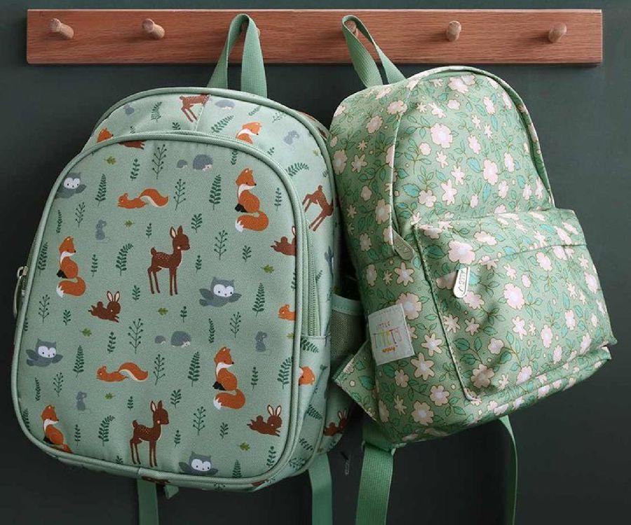 Rugzak A Little Lovely Company Little Backpack | Blossoms sage