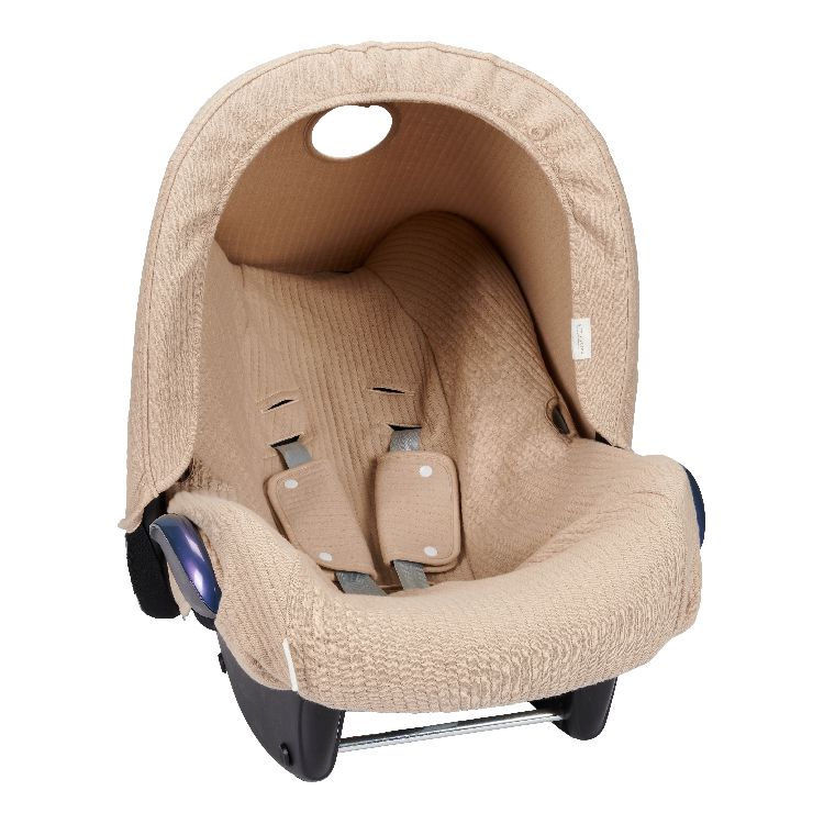 Zonnekap Little Dutch Pure, geschikt voor Maxi-Cosi CabrioFix, Citi/Rock/Pebble/Pebble Pro i-Size/Pebble Plus | Newborn Naturals auto/Pure Beige auto