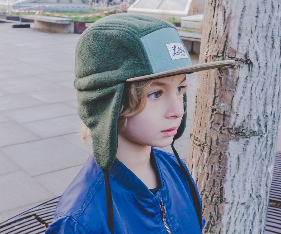 Muts Lil'Boo Copenhagen Block Fleece 5-Panel with ears