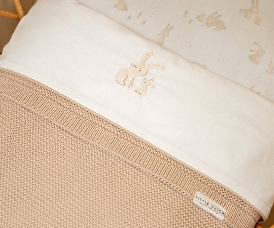 Deken Little Dutch Ledikantdeken, geschikt voor babybed 60x120/babybed 70x140 | Newborn Naturals