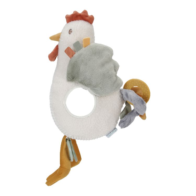 Knuffel Little Dutch made by Tiamo Activiteitenknuffel kip, pluche knuffel | Little Farm