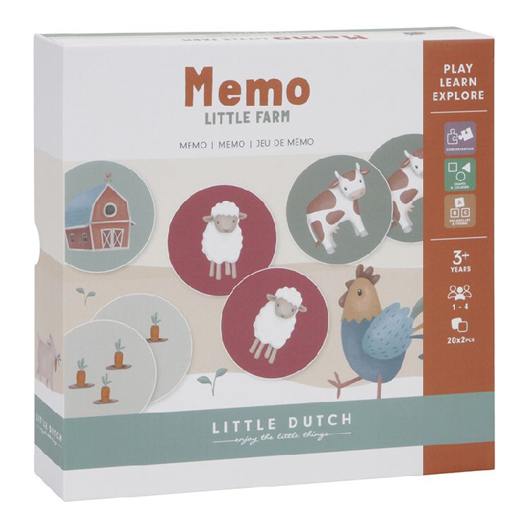 Gezelschapsspel Little Dutch made by Tiamo Memo | Little Farm