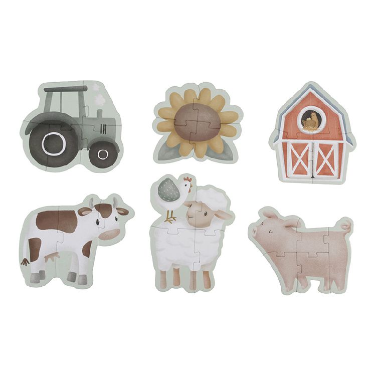 Puzzel Little Dutch made by Tiamo 6 in 1 puzzel | Little Farm