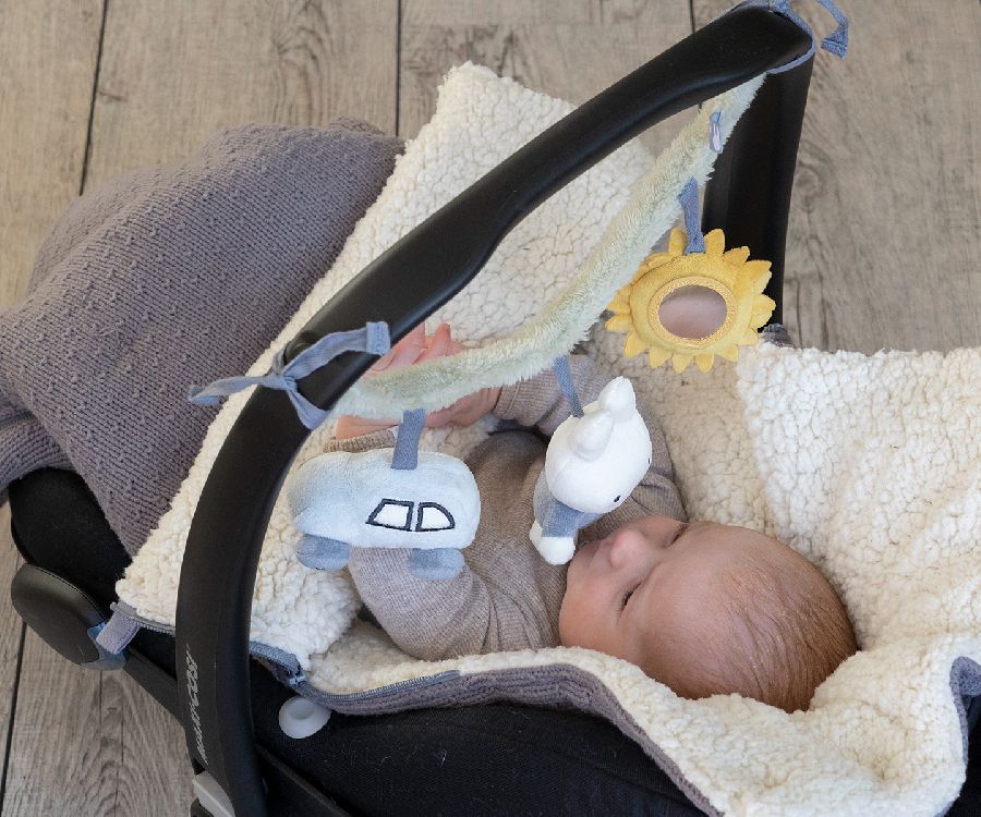 Speelgoed voor de maxi-cosi TIAMO Wagenspanner | Nijntje Fluffy blue