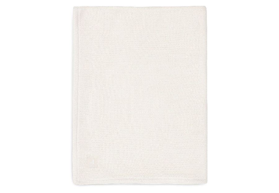 Deken Jollein, geschikt voor wieg/draagmand/park | Basic Knit ivory