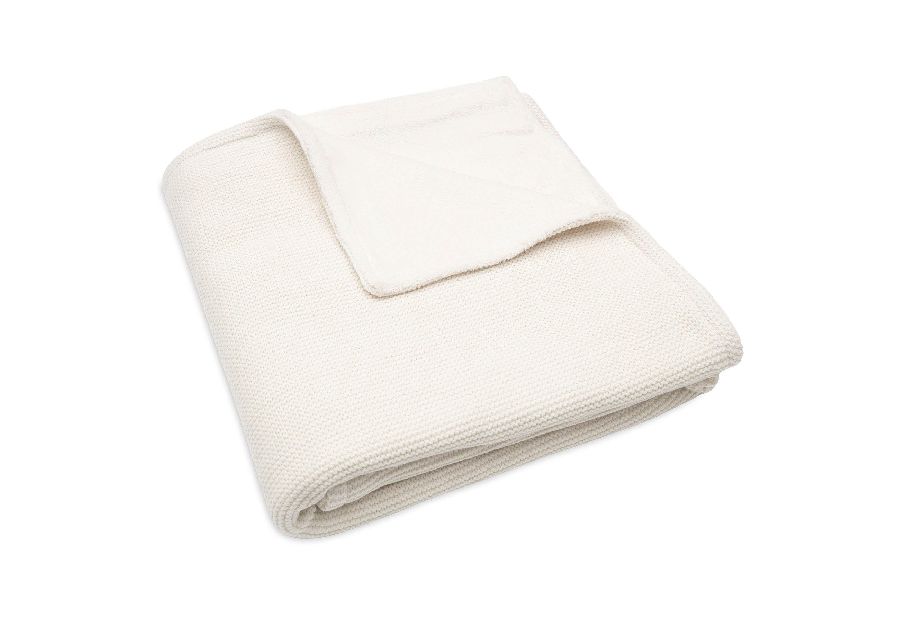 Deken Jollein, geschikt voor babybed 60x120/babybed 70x140 | Basic Knit ivory