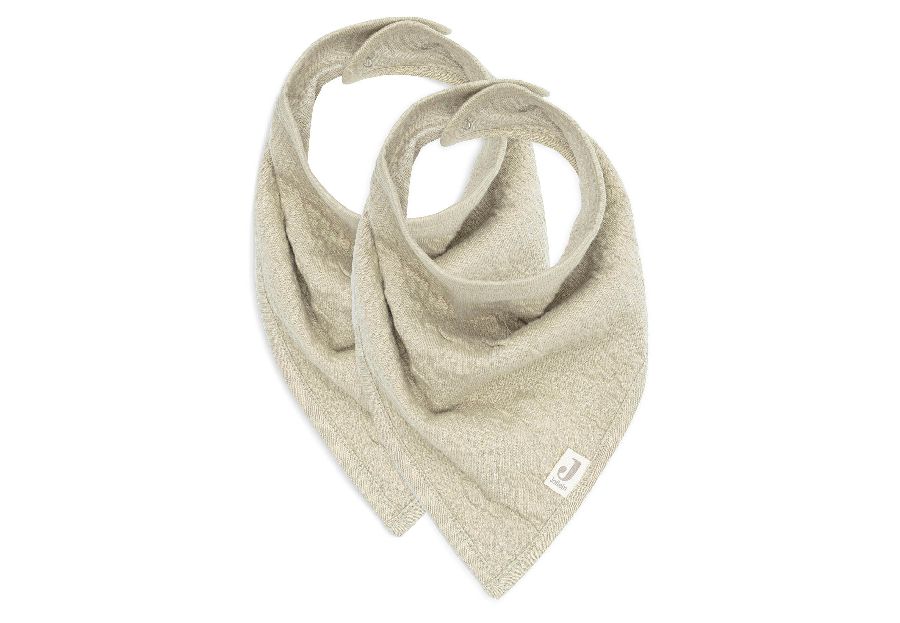 Spuugdoekje Jollein Slab bandana | Soft Waves olive green