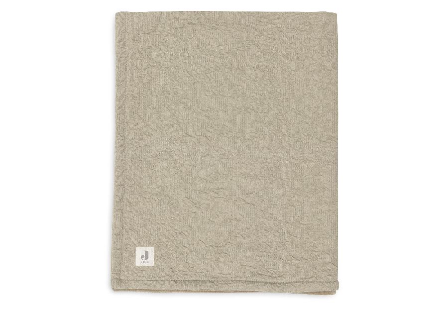 Deken Jollein, geschikt voor babybed 60x120/babybed 70x140 | Soft Waves olive green