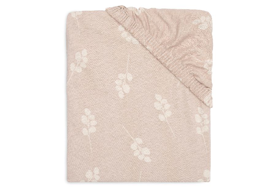 Hoeslaken Jollein, geschikt voor babybed 70x140/babybed 70x150/babybed 75x150 | Twig wild rose