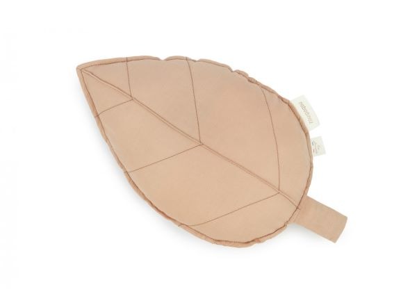 Sierkussen Nobodinoz Leaf Cushion, kussen met vaste sloop | Lin Francais