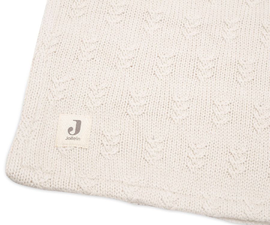 Deken Jollein, geschikt voor babybed 60x120/babybed 70x140 | Grain Knit oatmeal