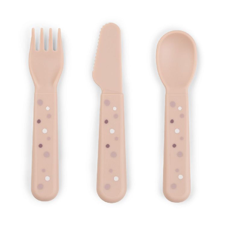 Bestek Done by Deer Happy Dots, lepel/vork/mes | Foodie Cutlery Set