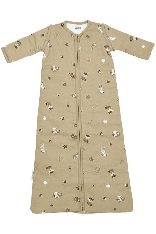 Slaapzak Meyco Baby, 3/6 maanden, 2.5 TOG | Forest Animals sand