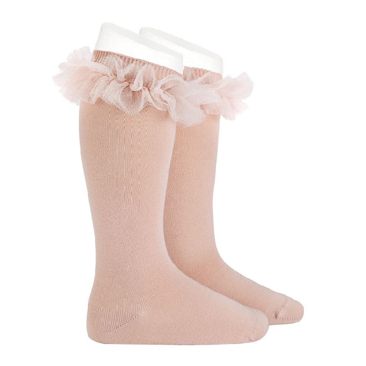 Kousen Condor Tulle Ruffle Knee Socks, kniekousen