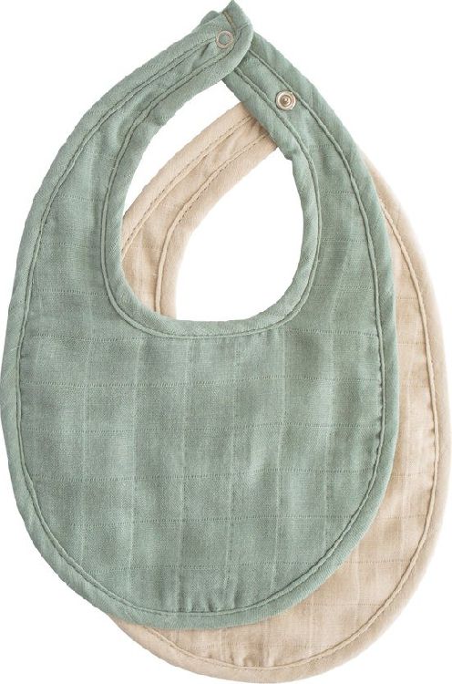 Slabbetje Mushie Muslin Bib 2-pack