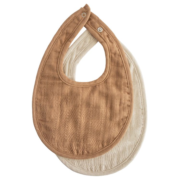 Slabbetje Mushie Muslin Bib 2-pack