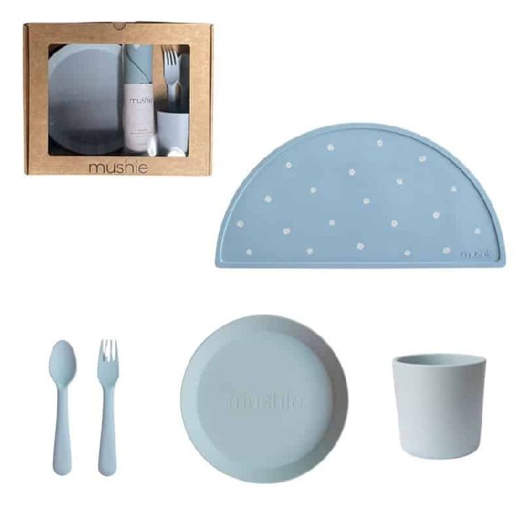 Eetset Mushie Giftbox Dinnerware Round