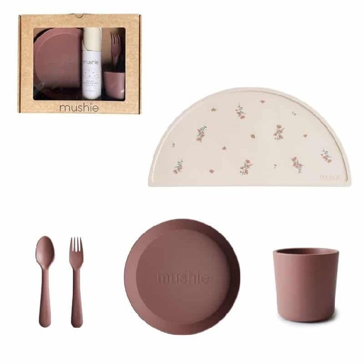 Eetset Mushie Giftbox Dinnerware Round