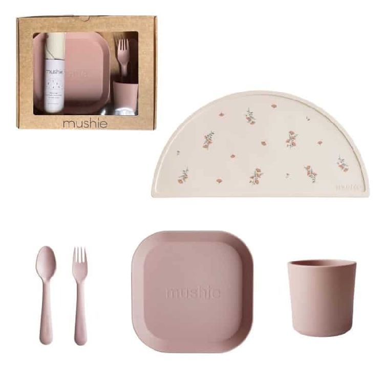 Eetset Mushie Giftbox Dinnerware Square